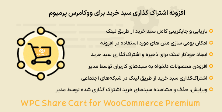 افزونه اشتراک گذاری سبد خرید برای ووکامرس پرمیوم | WPC Share Cart for WooCommerce Premium