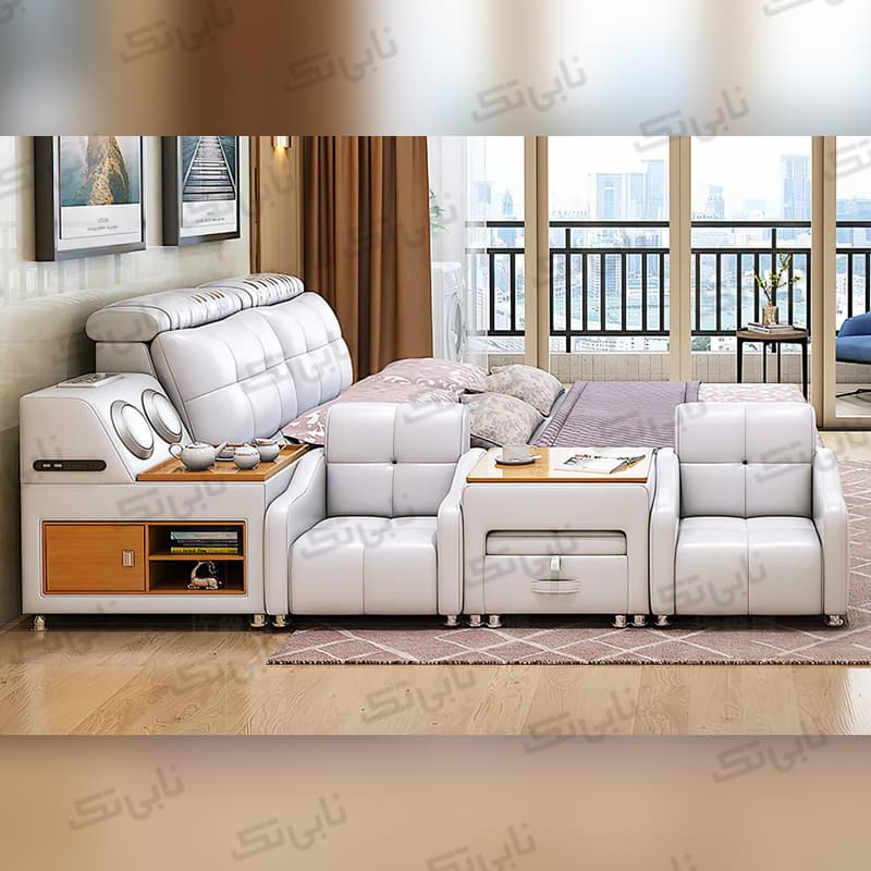 تخت خواب هوشمند مدل لوسیندا — تصویر ۴