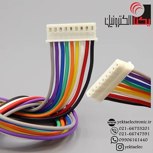 کانکتور پین گرد 9 پین مادگی سیم دار