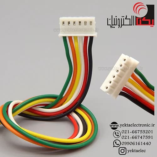 کانکتور پین گرد 6 پین مادگی سیم دار — تصویر ۳