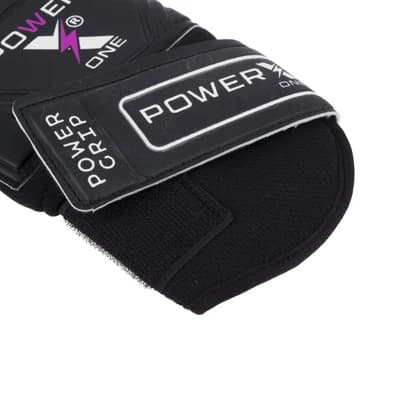 دستکش فوتبال گلری بچه گانه فنردار پاور ایکس PUNCHING ZONE | مشکی/بنفش — تصویر ۸