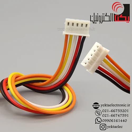 کانکتور پین گرد 5 پین مادگی سیم دار — تصویر ۲