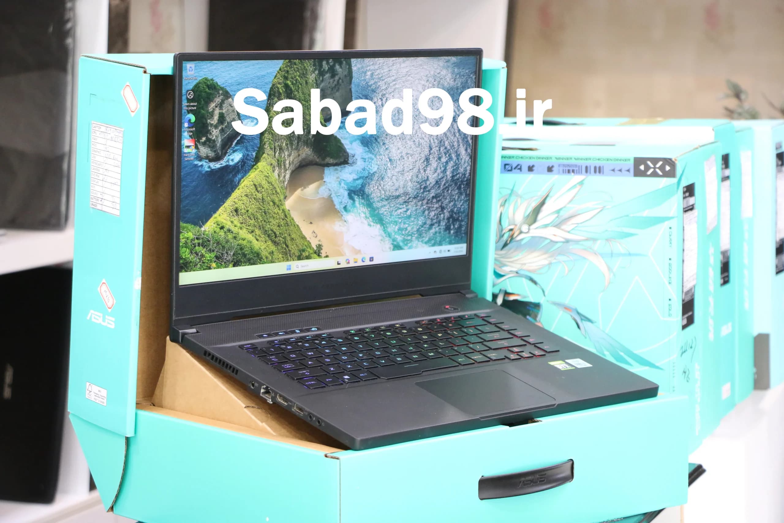 لپ تاپ Asus ROG Zephyrus M15 i7 10870H | 16GB | SSD 512GB | RTX2060 6GB | 15.6 inch FHD + Box — تصویر ۵