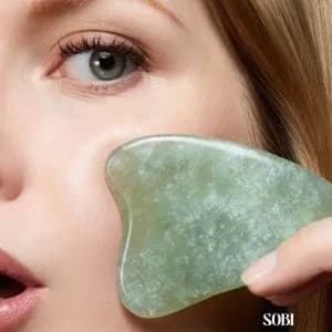 گواشا با سنگ طبیعی
