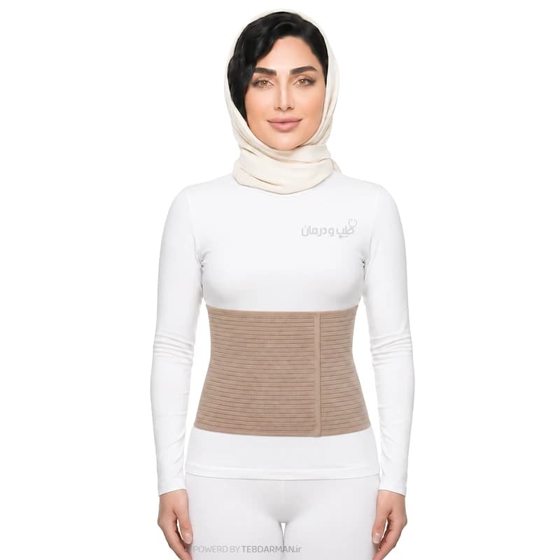 شکم‌بند طبی تنفس‌پذیر چسبی مدل 9090