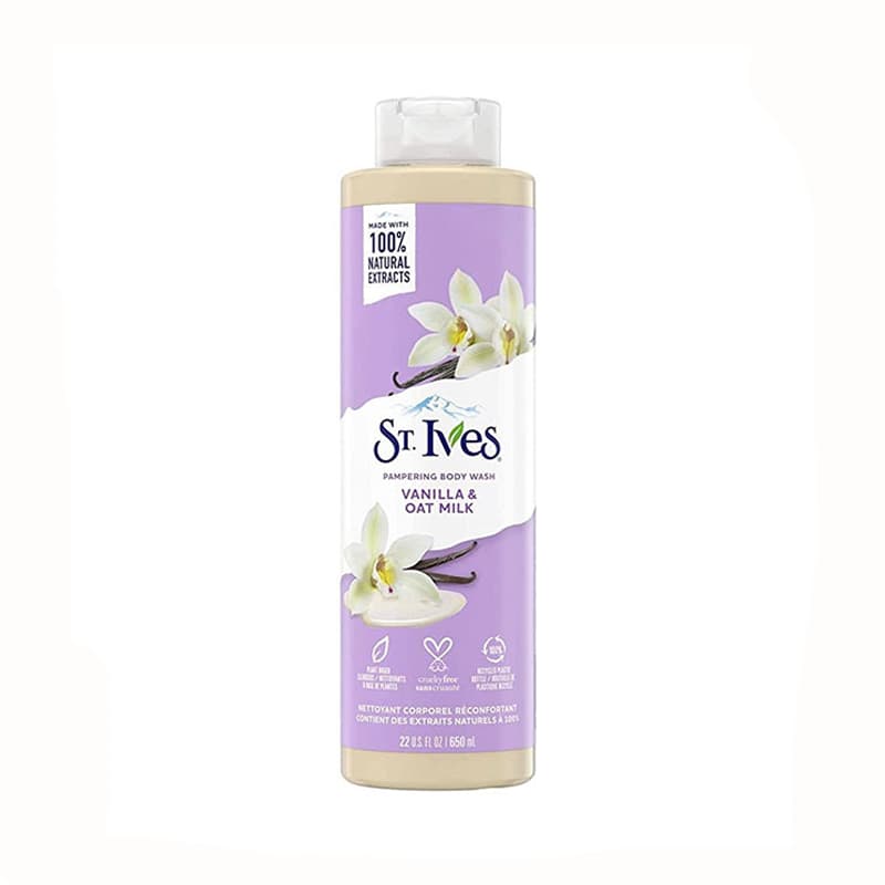 شامپو بدن سنت ایوز با رایحه وانیل و شیر جو دوسر 650 میل St. Ives Vanilla And Oat Milk — تصویر ۱۰