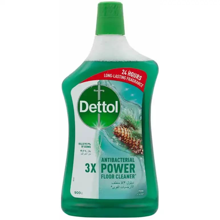 پاک کننده کف و سطوح آنتی باکتریال دتول با رایحه کاج 900میل Dettol Pine Antibacterial Power Floor Cleaner