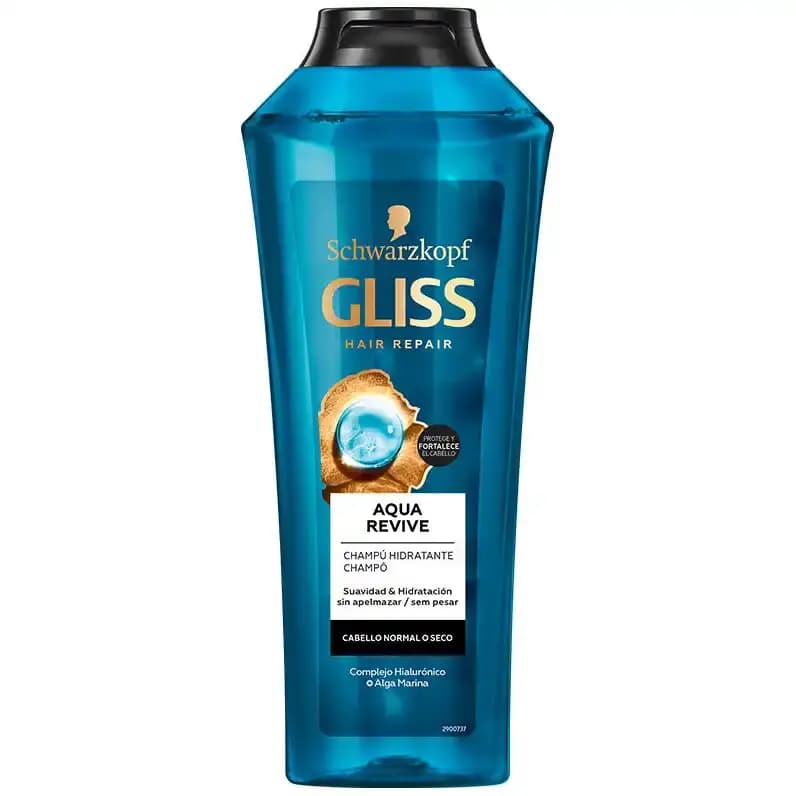 شامپو آبرسان گلیس آکوا ریوایو آبی مخصوص موهای نرمال و خشک 400میل Gliss Aqua Revive Moisture Shampoo