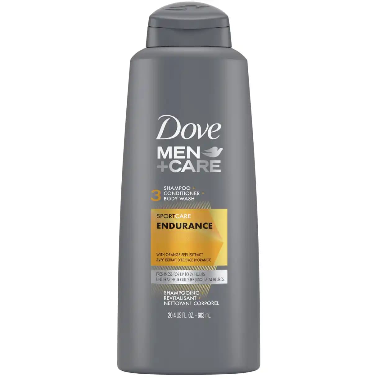 شامپو مردانه 3 کاره مو،صورت و بدن داو مدل اندورنس (انجورنس) 603 میل Dove Men+Care Endurance — تصویر ۳