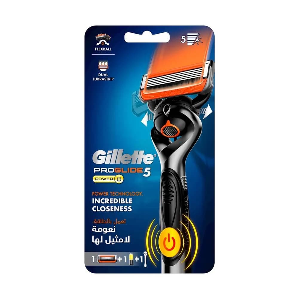تیغ اصلاح پرو گلاید فیوژن 5 ژیلت Gillette ProGlide5 Power Razor And Cartridge — تصویر ۵