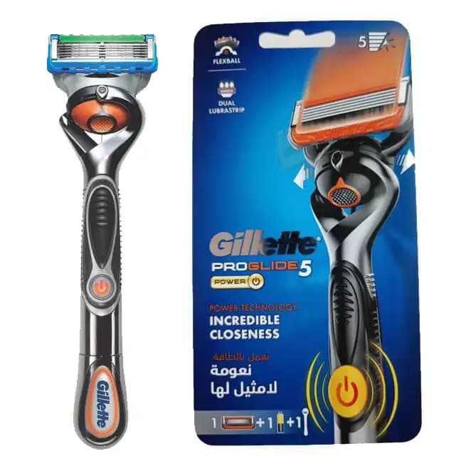 تیغ اصلاح پرو گلاید فیوژن 5 ژیلت Gillette ProGlide5 Power Razor And Cartridge