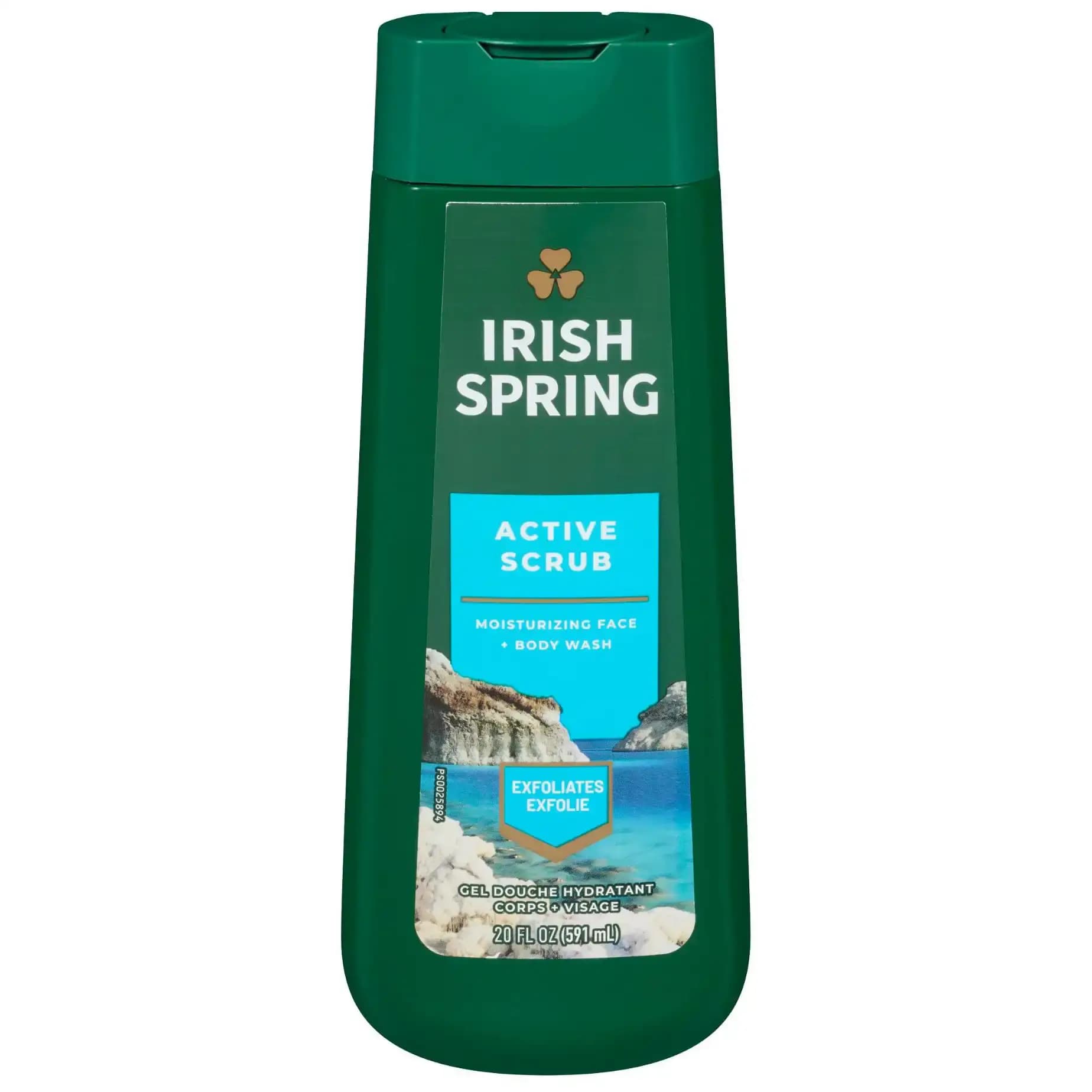 شامپو بدن و صورت آیریش اسپرینگ مدل اکتیو اسکراب 590 میل Irish Spring Active Ascrum — تصویر ۲