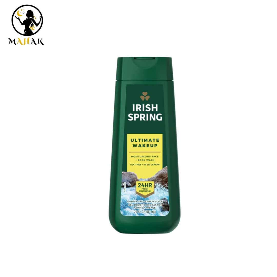 شامپو بدن و صورت آیریش اسپرینگ آلتیمیت ویک آپ با رایحه لیموی خنگ و گیاه چای 590 گرمی Irish Spring Ultimate Wakeup — تصویر ۶