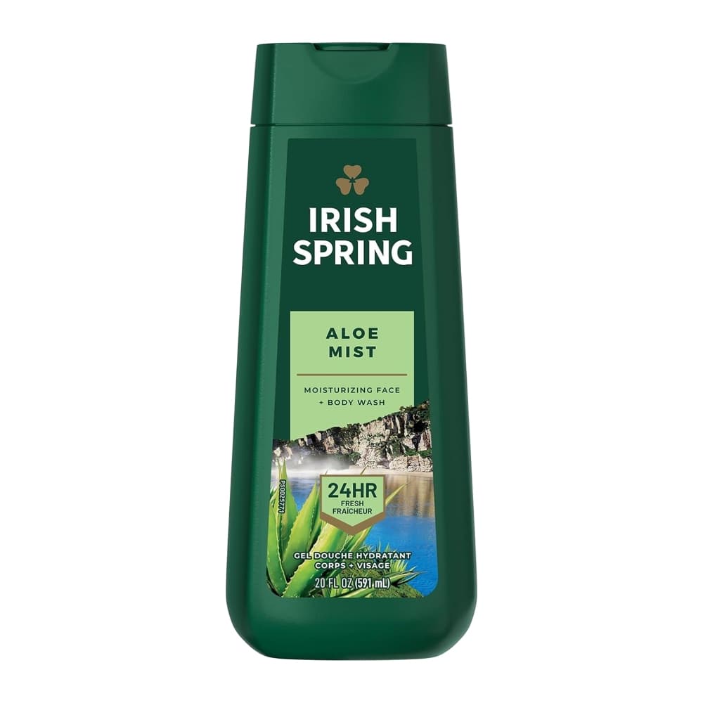 شامپو- ژل شستشوی بدن و صورت آیریش اسپرینگ آلوئه میست 590 گرمی Irish Spring Moisturizing Face & Body Wash Aloe Mist — تصویر ۹