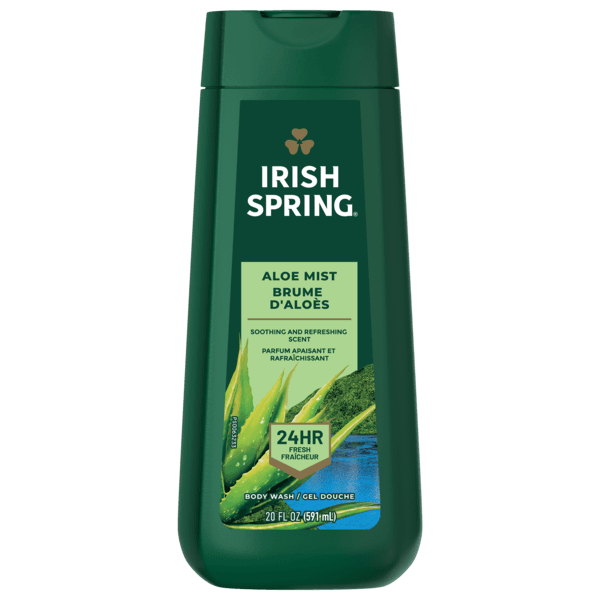 شامپو- ژل شستشوی بدن و صورت آیریش اسپرینگ آلوئه میست 590 گرمی Irish Spring Moisturizing Face & Body Wash Aloe Mist — تصویر ۶