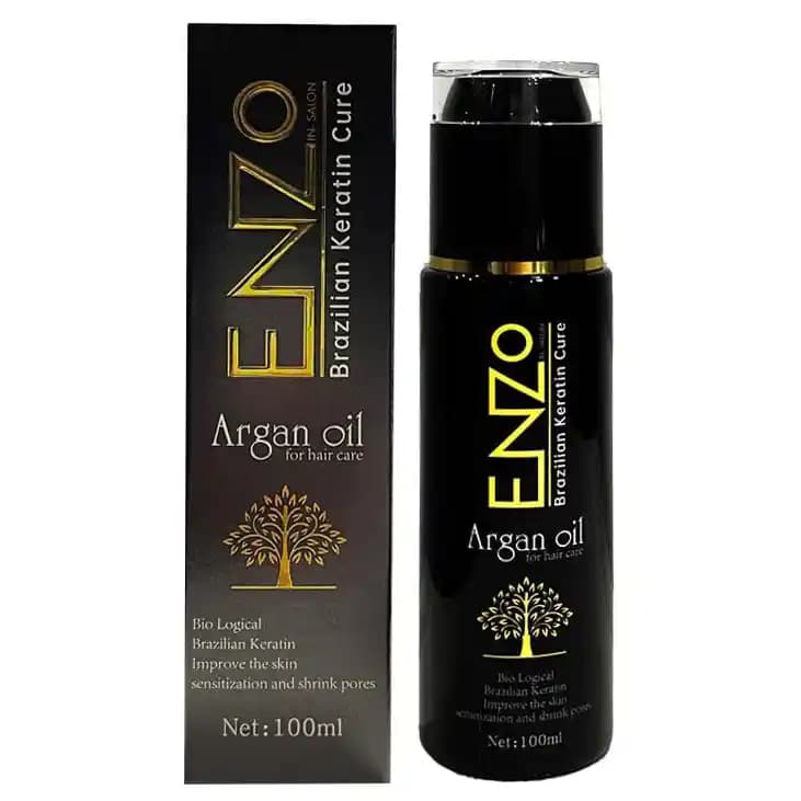 روغن مو آرگان انزو برزیلی 60 میل Enzo Argan Oil Brazilian Keratin Cure