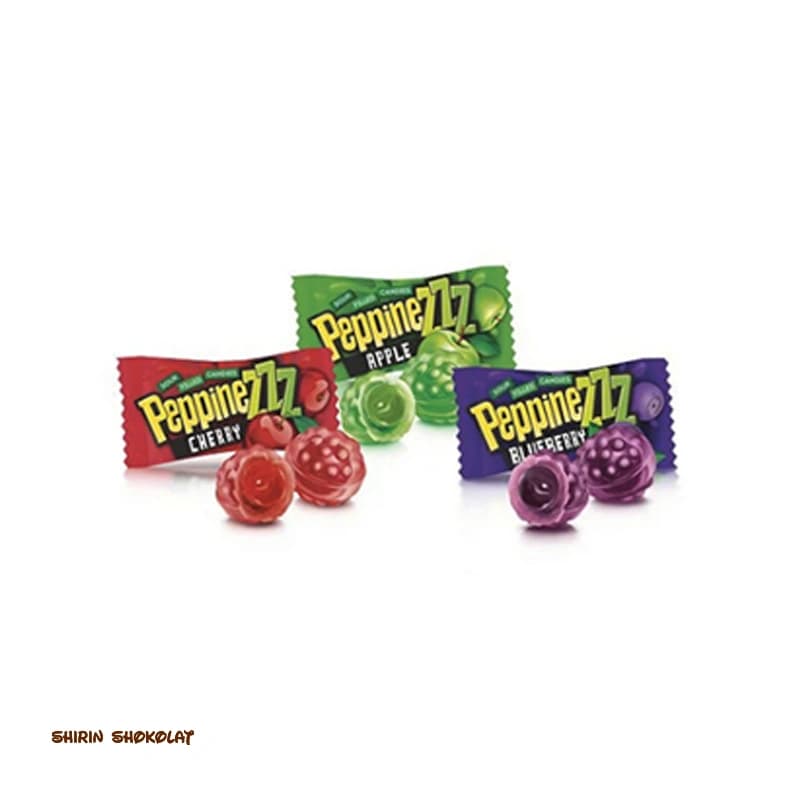 آبنبات ترش مغزدار میوه ای روشن پپینز 900 گرمی Roshen Peppinez Sour Filled Candies — تصویر ۷