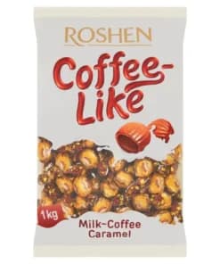 آبنبات کافی لایک روشن با مغز کارامل قهوه 1 کیلویی Roshen Coffee Like — تصویر ۹