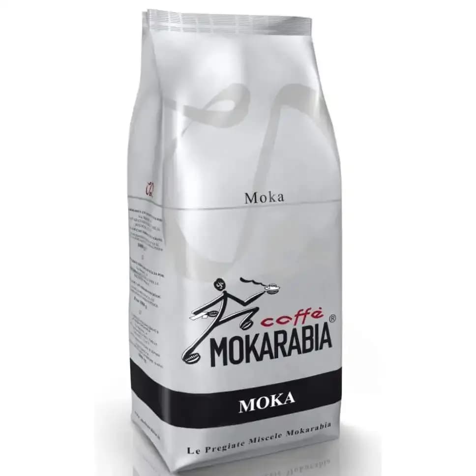 دانه قهوه موکارابیا موکا (سفید) 100% روبوستا 1 کیلویی Mokarabia Moka Coffee Beans