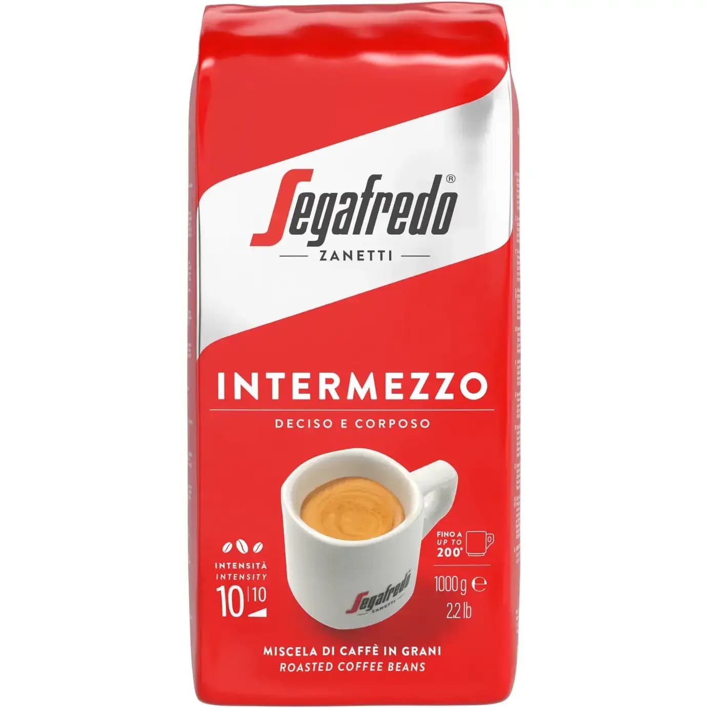 دانه قهوه سگافردو اینترمتزو قهوه کلاسیک ایتالیایی با بادی سنگین 1 کیلو گرم Segafredo Intermezzo Coffee Beans — تصویر ۳