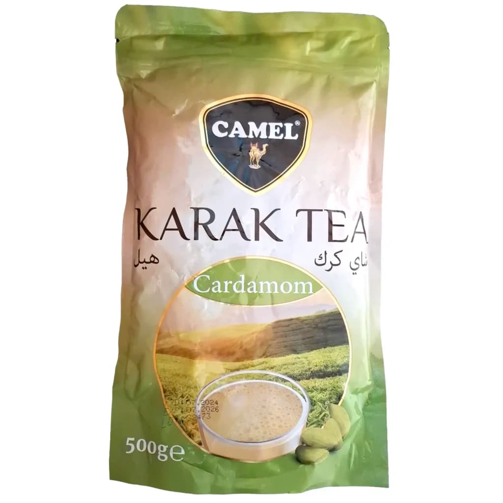 چای کرک کمل با طعم هل 500 گرمی Camel Karak Tea Cardamom — تصویر ۳