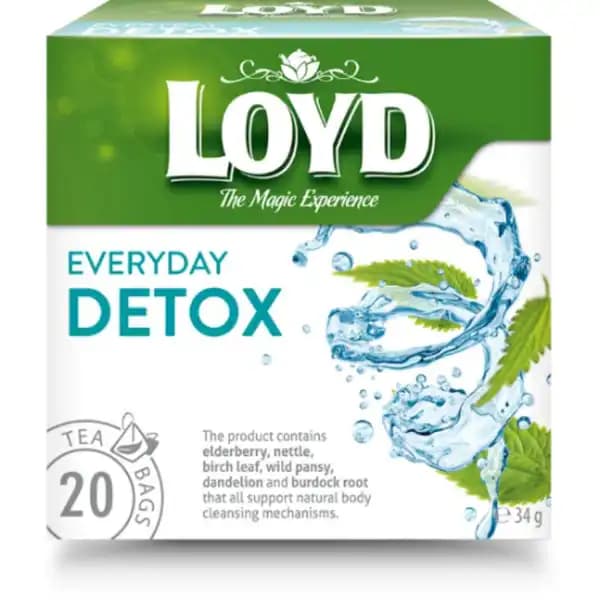 دمنوش گیاهی مکمل غذایی و سم زدایی از بدن لوید 20 عددی LOYD Everyday Detox