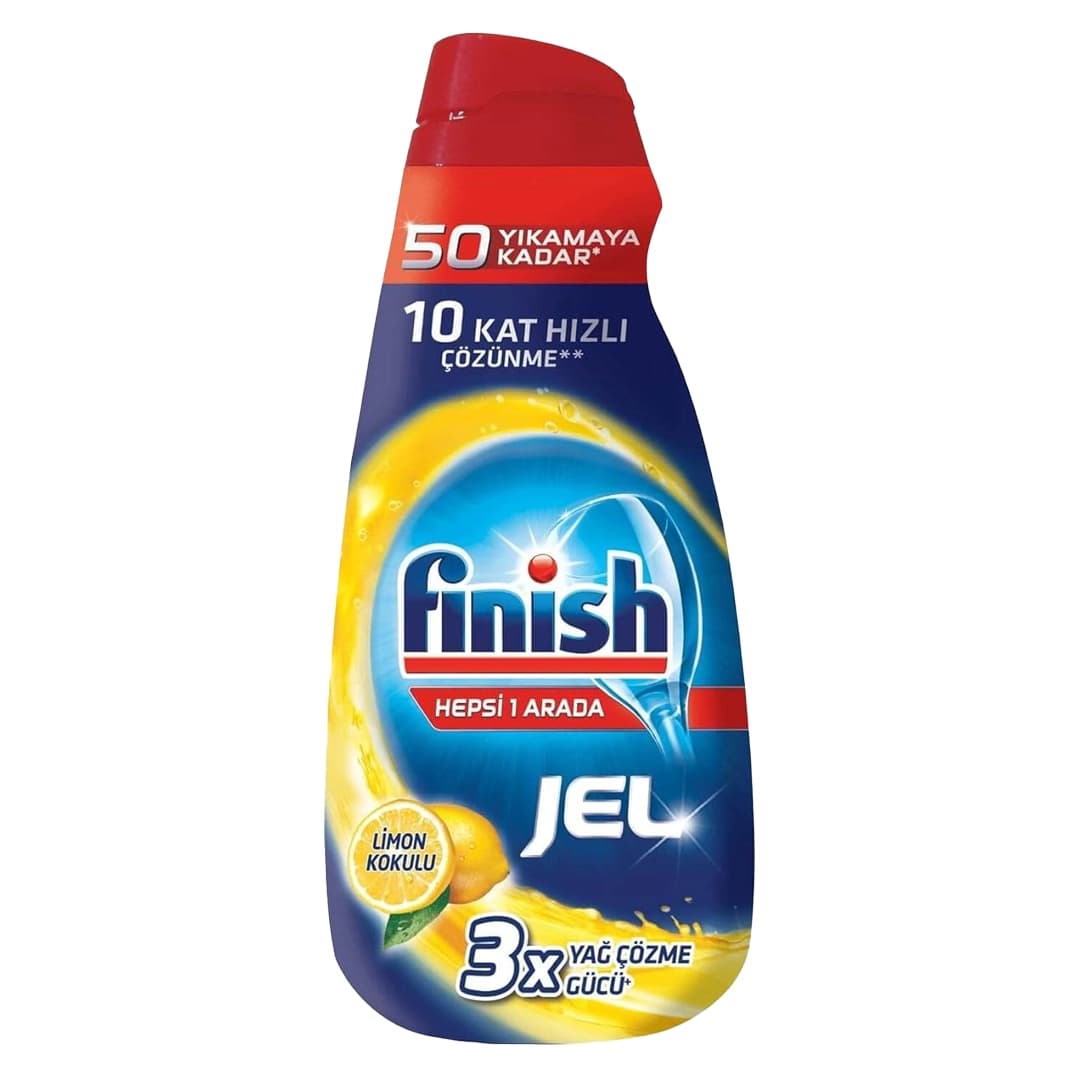 ژل ماشین ظرفشویی فینیش مدل 3X لیمویی حجم 1000 میل - پاکینو