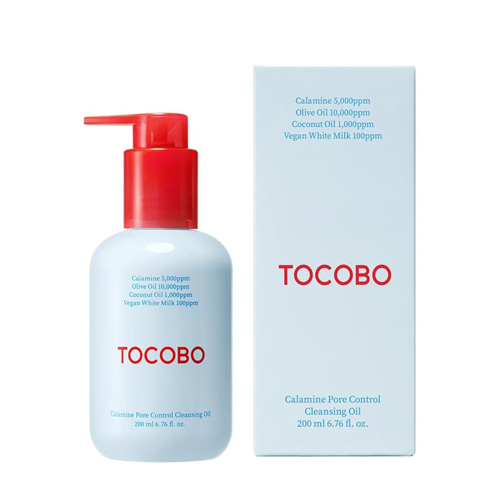 روغن پاککننده و کنترل منافذ و چربی پوست کالامین توکوبو 200 میل TOCOBO Calamine Pore Control Cleansing Oil — تصویر ۴