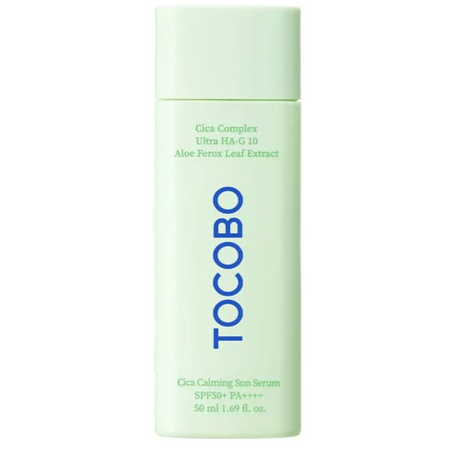 سرم ضد آفتاب محافظت کننده و تسکین دهنده پوست سیکا کالمینگ توکوبو 50 میل TOCOBO Cica Calming Sun Serum