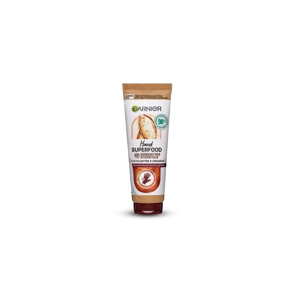 کرم دست گارنیه ترمیم کننده پوست خشک حاوی کره کاکائو سوپر فود 75 میل Garnier Hand Superfood — تصویر ۳