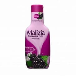 شامپو بدن (شاور ژل) مالیزیا با رایحه شاه توت و مشک یک لیتری Malizia Shower Gel Blackberry and Musk — تصویر ۵