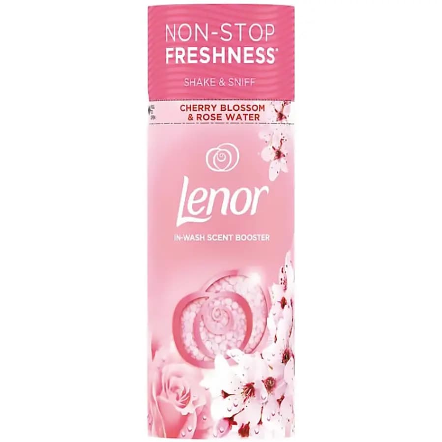 دانه های خوشبو کننده لباس لنور با رایحه شکوفه گیلاس و گل رز 176 گرمی Lenor In-Wash Scent Booster