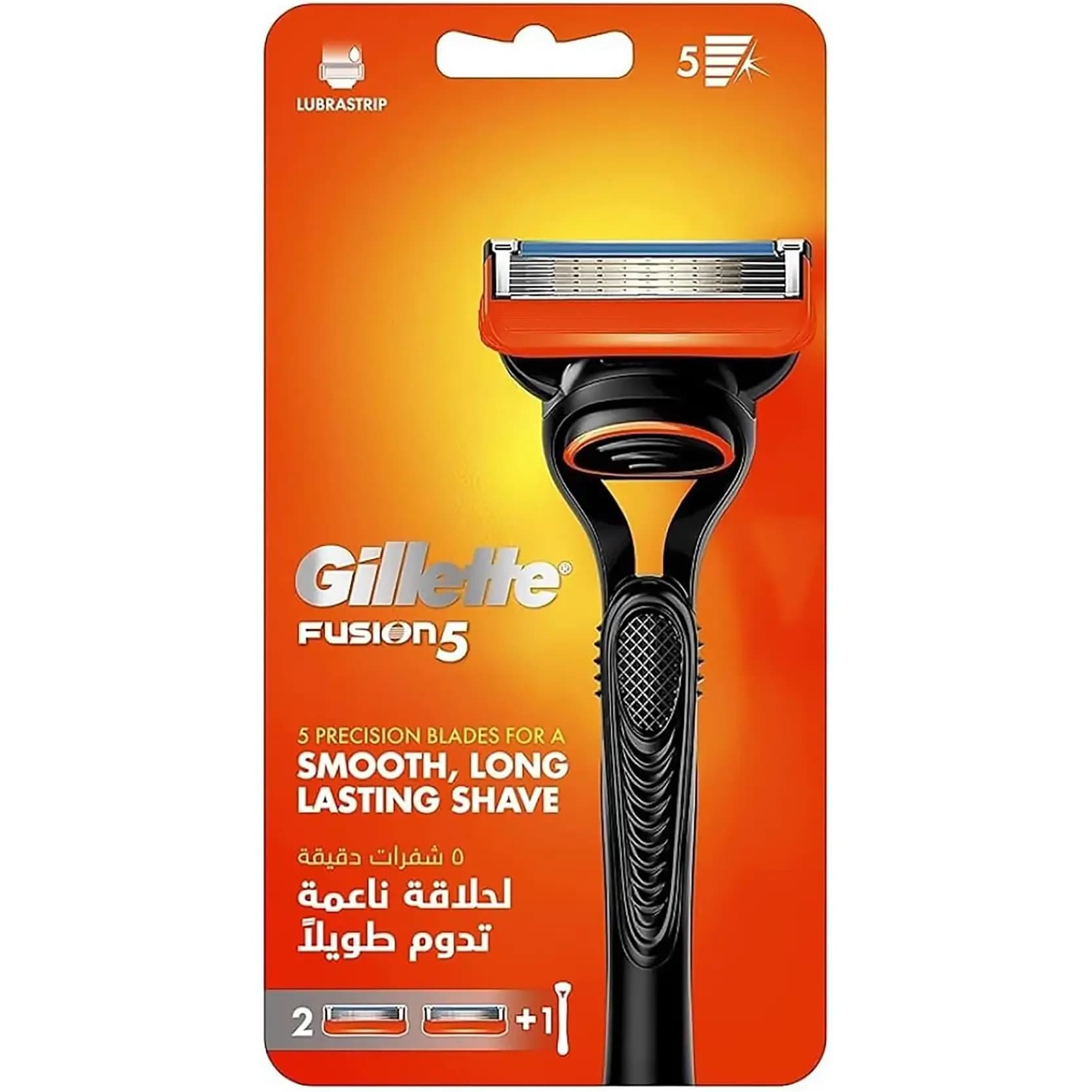 دسته تیغ اصلاح ژیلت فیوژن فایو 5 لبه + دو تیغ Gillette Fusion 5 — تصویر ۳