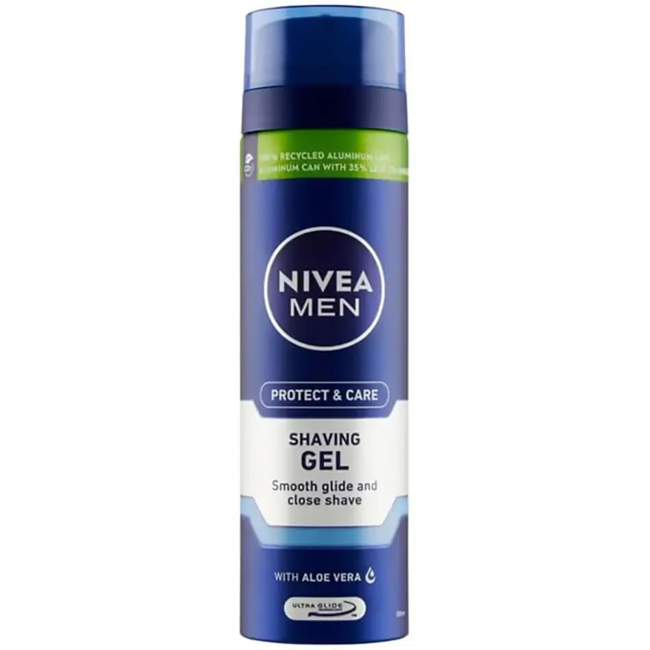 ژل اصلاح صورت نیوا پروتکت اند کر 200 میل Nivea Protect and Care Shaving Gel