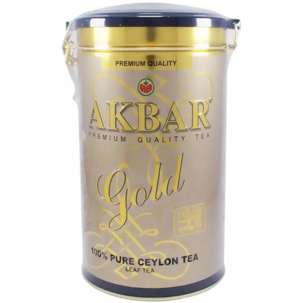 چای سیاه سیلان طلایی اکبر (قوطی فلزی) 450 گرمی Akbar Gold Tea — تصویر ۲