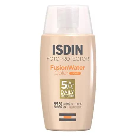 ضد آفتاب ایزدین مدل فیوژن واتر رنگی لایت ISDIN fotoprotector fusion water light