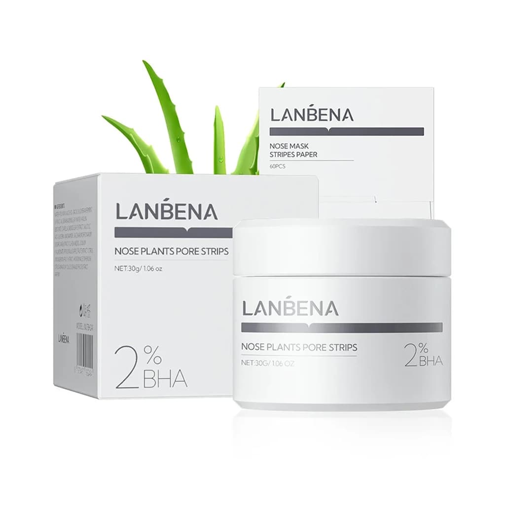 چسب جوش سر سیاه بینی لانبنا LANBENA nose plants pore strips — تصویر ۶