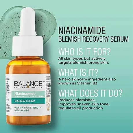 سرم نیاسینامید ضد جوش و لک بالانس BALANCE Niacinamide — تصویر ۴
