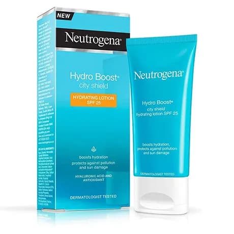 لوسیون مرطوب کننده و آبرسان سیتی شیلد نوتروژینا Neutrogena city shild SPF 25 — تصویر ۳
