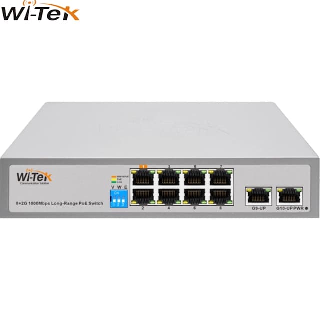 سوئیچ شبکه PoE وایتک مدل WI-PS210G(V3)