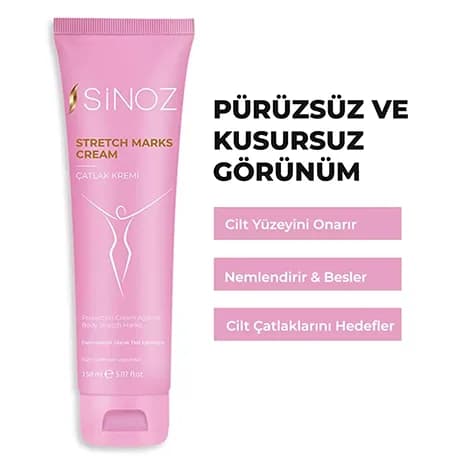 کرم ترمیم کننده ترک پوست استرچ سینوز SINOZ stretch marks cream — تصویر ۸