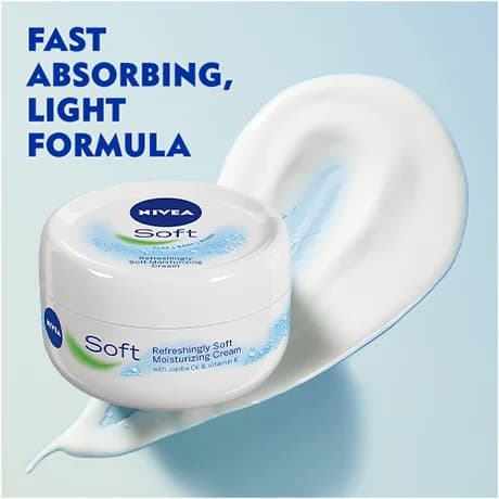 کرم سافت نیوآ مرطوب کننده NIVEA soft — تصویر ۵
