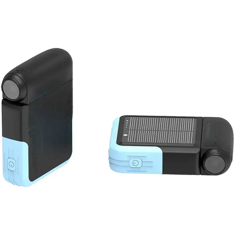 پاوربانک خورشیدی 10000 و چراغ قوه پاورولوژی Powerology Sante Solar Power Bank PPBDS05BK — تصویر ۳