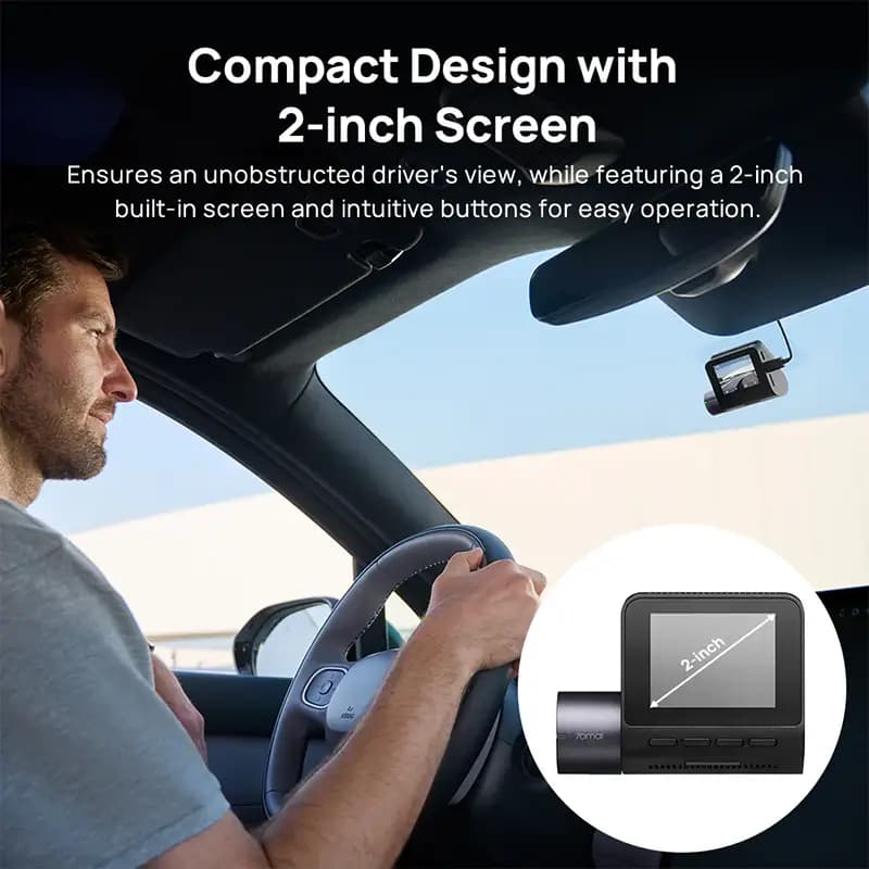 دوربین خودرو شیائومی 70mai A410 set Dash Cam همراه دوربین عقب — تصویر ۱۲