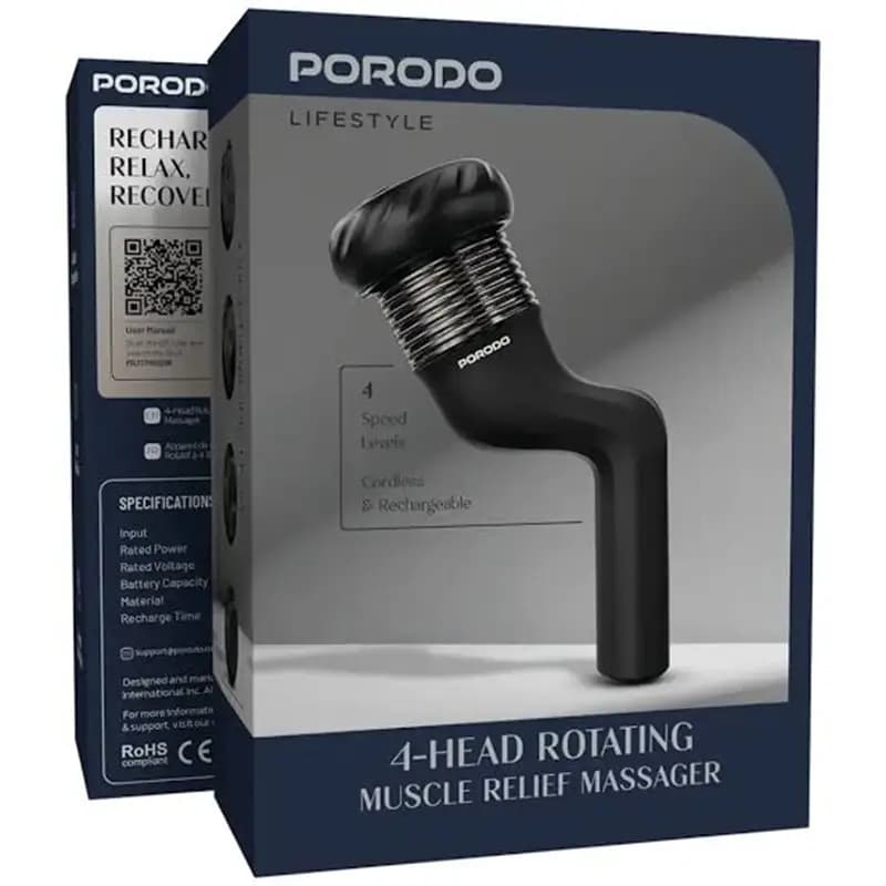 ماساژور چرخشی پرودو porodo 4 head rotating massager — تصویر ۷