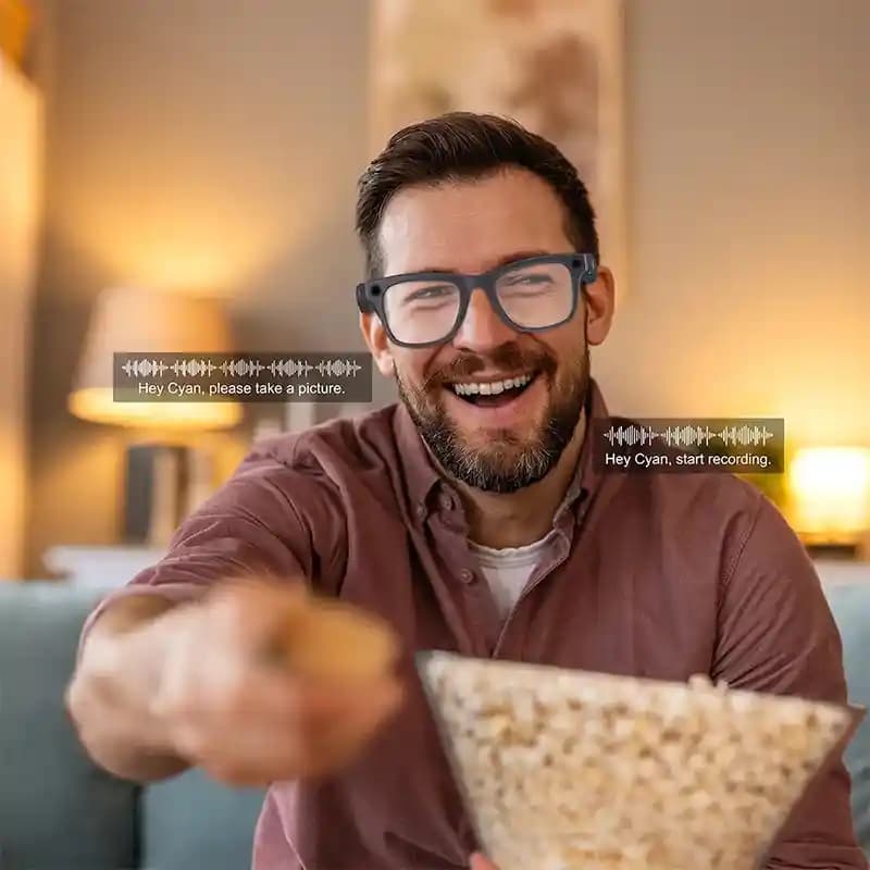عینک هوشمند با دوربین پاورولوژی Powerology paganspo ai camera smart glasses — تصویر ۸