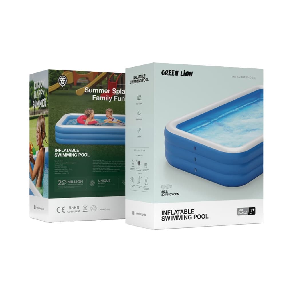 استخر بادی گرین لاین مدل Green Lion Inflatable Big Swimming Pool — تصویر ۷