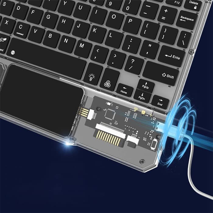 ست موس و کیبورد بی‌سیم گرین لاین مدل Green Lion Transparent Duo Wireless Keyboard & Mouse — تصویر ۹