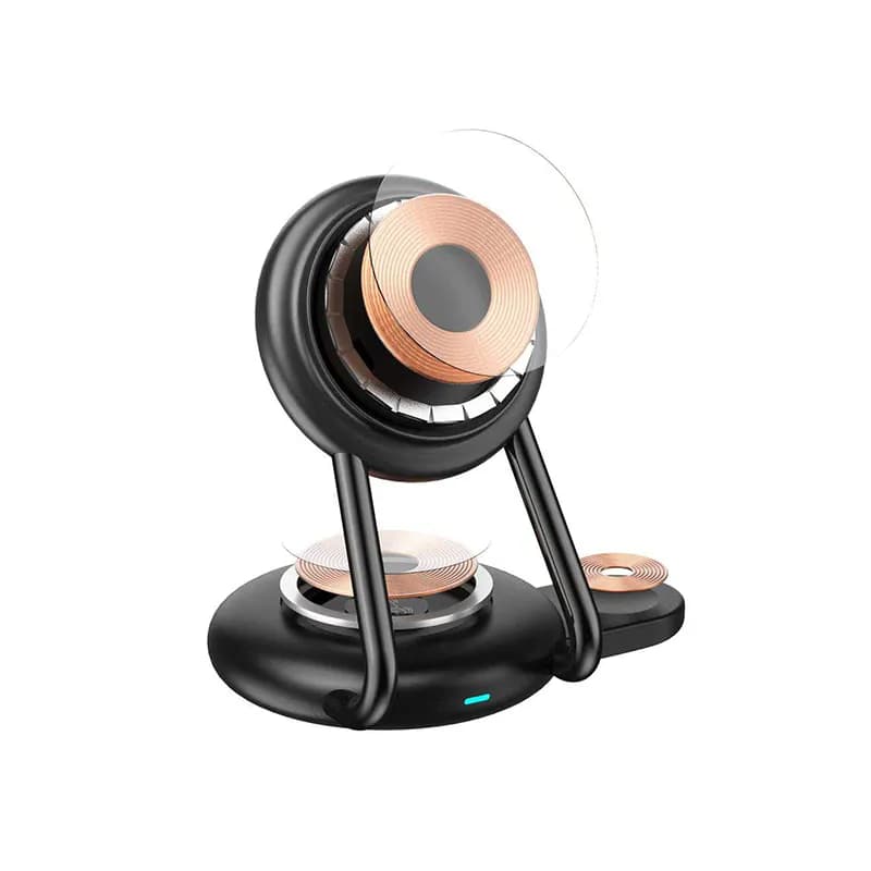 شارژر بی‌سیم گرین لاین 3 کاره مدل MagCharge Hub