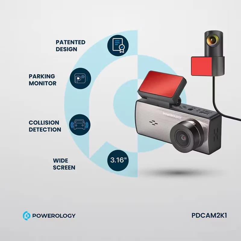 دوربین ثبت وقایع پاورولوژی مدل dual dash camera PDCAM2K1 — تصویر ۱۰